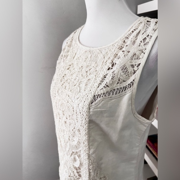 Moulinette Soeurs ivory cream sheath lace dress for Anthropologie size 6 - Picture 5 of 13